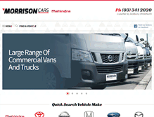 Tablet Screenshot of morrisoncars.co.nz